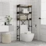 Estantería lavadora madera ingeniería roble humo 67x25x163 cm de , Accesorios para lavadoras y secadoras - Ref: Foro24-838980...