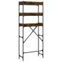 Estantería lavadora madera ingeniería roble humo 67x25x163 cm de , Accesorios para lavadoras y secadoras - Ref: Foro24-838980...