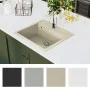 Granite kitchen sink with a beige bowl by vidaXL, Sinks - Ref: Foro24-144862, Price: 181,22 €, Discount: %