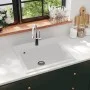 Granite kitchen sink with a white bowl by vidaXL, Sinks - Ref: Foro24-144863, Price: 209,83 €, Discount: %