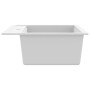 Fregadero de cocina de granito con un seno blanco de vidaXL, Fregaderos - Ref: Foro24-144863, Precio: 214,07 €, Descuento: %