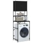 Armario de lavadora negro 68x48,5x194 cm de , Accesorios para lavadoras y secadoras - Ref: Foro24-838973, Precio: 92,49 €, De...