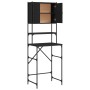 Armario de lavadora negro 68x48,5x194 cm de , Accesorios para lavadoras y secadoras - Ref: Foro24-838973, Precio: 92,49 €, De...