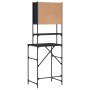 Armario de lavadora negro 68x48,5x194 cm de , Accesorios para lavadoras y secadoras - Ref: Foro24-838973, Precio: 92,49 €, De...