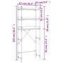 Estantería para lavadora madera ingeniería negra 67x25x163 cm de , Accesorios para lavadoras y secadoras - Ref: Foro24-838978...