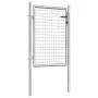 Puerta de jardín acero galvanizado plateado 105x150 cm de vidaXL, Puertas de jardín - Ref: Foro24-144756, Precio: 169,97 €, D...