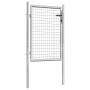 Puerta de jardín acero galvanizado plateado 105x150 cm de vidaXL, Puertas de jardín - Ref: Foro24-144756, Precio: 157,81 €, D...
