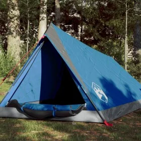 Tienda de campaña 2 personas tafetán 185T azul 200x120x88/62 cm de , Tiendas de campaña - Ref: Foro24-94363, Precio: 37,93 €,...