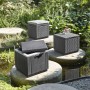 Keter Puf de almacenamiento cubo grafito 213816 de , Cajas de almacenaje para exteriores - Ref: Foro24-422801, Precio: 64,29 ...