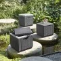 Keter Puf de almacenamiento cubo grafito 213816 de , Cajas de almacenaje para exteriores - Ref: Foro24-422801, Precio: 70,28 ...