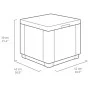 Keter Puf de almacenamiento cubo grafito 213816 de , Cajas de almacenaje para exteriores - Ref: Foro24-422801, Precio: 70,28 ...
