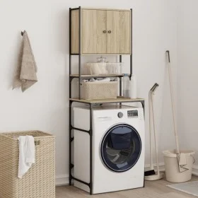 Armario de lavadora color roble Sonoma 68x48,5x194 cm de , Accesorios para lavadoras y secadoras - Ref: Foro24-838974, Precio...