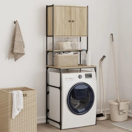 Armario de lavadora color roble Sonoma 68x48,5x194 cm de , Accesorios para lavadoras y secadoras - Ref: Foro24-838974, Precio...