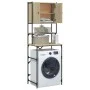 Armario de lavadora color roble Sonoma 68x48,5x194 cm de , Accesorios para lavadoras y secadoras - Ref: Foro24-838974, Precio...