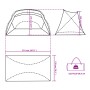 Tienda de playa 185T poliéster azul celeste 274x178x170/148 cm de , Tiendas de campaña - Ref: Foro24-94403, Precio: 56,65 €, ...