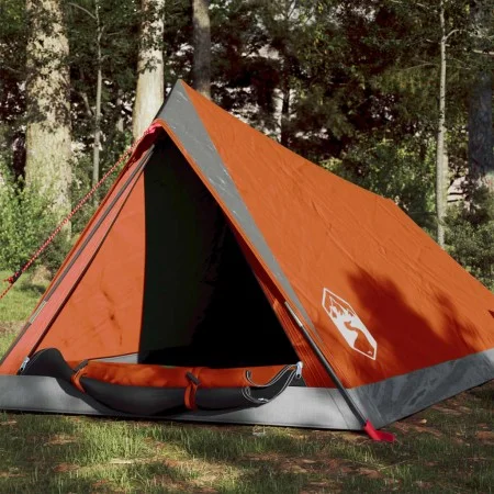 Tienda de campaña para 2 personas impermeable gris y naranja de , Tiendas de campaña - Ref: Foro24-94364, Precio: 39,54 €, De...