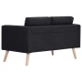 Sofá de 2 plazas de tela negro de vidaXL, Sofás - Ref: Foro24-281359, Precio: 246,15 €, Descuento: %