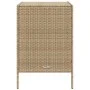 Armario de almacenaje de jardín ratán PE beige 55x59x80 cm de , Cajas de almacenaje para exteriores - Ref: Foro24-365554, Pre...