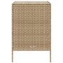 Armario de almacenaje de jardín ratán PE beige 55x59x80 cm de , Cajas de almacenaje para exteriores - Ref: Foro24-365554, Pre...