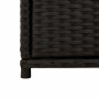 Armario de almacenaje de jardín ratán PE negro 105x55x113 cm de , Cajas de almacenaje para exteriores - Ref: Foro24-365563, P...