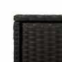 Armario de almacenaje de jardín ratán PE negro 105x55x113 cm de , Cajas de almacenaje para exteriores - Ref: Foro24-365563, P...