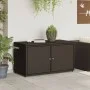 Armario de almacenaje de jardín ratán PE marrón 110x55x60,5 cm de , Cajas de almacenaje para exteriores - Ref: Foro24-365568,...