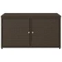 Armario de almacenaje de jardín ratán PE marrón 110x55x60,5 cm de , Cajas de almacenaje para exteriores - Ref: Foro24-365568,...