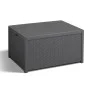 Keter Mesa con almacenaje Arica grafito de , Cajas de almacenaje para exteriores - Ref: Foro24-408954, Precio: 77,37 €, Descu...