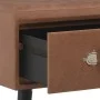 Mesa de centro de cuero sintético marrón oscuro 80x40x46 cm de vidaXL, Mesas de centro - Ref: Foro24-247544, Precio: 67,00 €,...