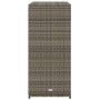 Armario de almacenaje de jardín ratán PE gris 105x55x113 cm de , Cajas de almacenaje para exteriores - Ref: Foro24-365565, Pr...