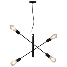 Lámparas de techo con bombillas de filamento 2 W negro E27 de vidaXL, Lámparas - Ref: Foro24-281439, Precio: 50,99 €, Descuen...
