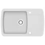Granite kitchen sink with a white bowl by vidaXL, Sinks - Ref: Foro24-144853, Price: 199,23 €, Discount: %