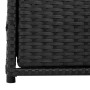 Armario de almacenaje de jardín ratán PE negro 55x59x69 cm de , Cajas de almacenaje para exteriores - Ref: Foro24-365555, Pre...