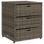 Armario de almacenaje de jardín ratán PE gris 55x59x69 cm de , Cajas de almacenaje para exteriores - Ref: Foro24-365557, Prec...