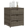 Armario de almacenaje de jardín ratán PE gris 55x59x69 cm de , Cajas de almacenaje para exteriores - Ref: Foro24-365557, Prec...