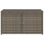 Armario de almacenaje de jardín ratán PE gris 110x55x60,5 cm de , Cajas de almacenaje para exteriores - Ref: Foro24-365569, P...
