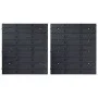Storage box kit 32 pcs red/black wall panels by , Tool cabinets - Ref: Foro24-146281, Price: 34,99 €, Discount: %