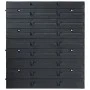 Storage box kit 32 pcs red/black wall panels by , Tool cabinets - Ref: Foro24-146281, Price: 34,99 €, Discount: %