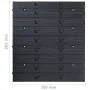 Storage box kit 32 pcs red/black wall panels by , Tool cabinets - Ref: Foro24-146281, Price: 34,99 €, Discount: %