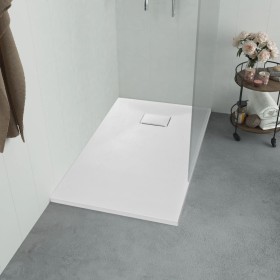 Plato de ducha SMC blanco 100x70 cm de vidaXL, Platos de ducha - Ref: Foro24-144771, Precio: 150,91 €, Descuento: %