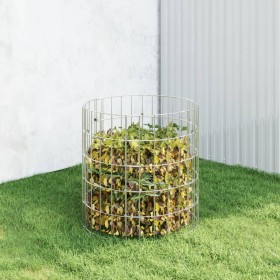 Compostador de jardín acero galvanizado Ø50x50 cm de , Compostadores - Ref: Foro24-3115941, Precio: 29,73 €, Descuento: %