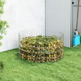 Galvanized steel garden composter Ø100x50 cm by , Composters - Ref: Foro24-3115943, Price: 47,58 €, Discount: %