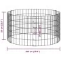 Compostador de jardín acero galvanizado Ø100x50 cm de , Compostadores - Ref: Foro24-3115943, Precio: 47,58 €, Descuento: %