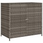 Armario de almacenaje de jardín ratán PE gris 83x45x76 cm de , Cajas de almacenaje para exteriores - Ref: Foro24-365545, Prec...