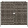 Armario de almacenaje de jardín ratán PE gris 83x45x76 cm de , Cajas de almacenaje para exteriores - Ref: Foro24-365545, Prec...
