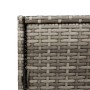 Armario de almacenaje de jardín ratán PE gris 83x45x76 cm de , Cajas de almacenaje para exteriores - Ref: Foro24-365545, Prec...