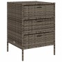 Armario de almacenaje de jardín ratán PE gris 55x59x80 cm de , Cajas de almacenaje para exteriores - Ref: Foro24-365553, Prec...