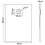 Plato de ducha SMC blanco 100x70 cm de vidaXL, Platos de ducha - Ref: Foro24-144771, Precio: 150,95 €, Descuento: %