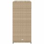 Armario de almacenaje de jardín ratán PE beige 105x55x113 cm de , Cajas de almacenaje para exteriores - Ref: Foro24-365566, P...