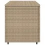 Armario de almacenaje de jardín ratán PE beige 110x55x60,5 cm de , Cajas de almacenaje para exteriores - Ref: Foro24-365570, ...